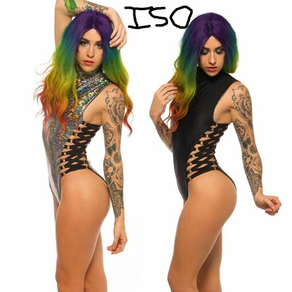 !ISO!! LITTLE BLACK DIAMOND ESPIONAGE BODYSUIT!!